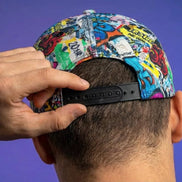 Graffiti Newspaper Collage Snapback Hat - Vintage News Art Adjustable Cap - Aesthetic Rebellion