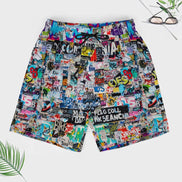 Men's Beach Shorts with 4 Pockets by SALE_DESIGN-Personal Design
