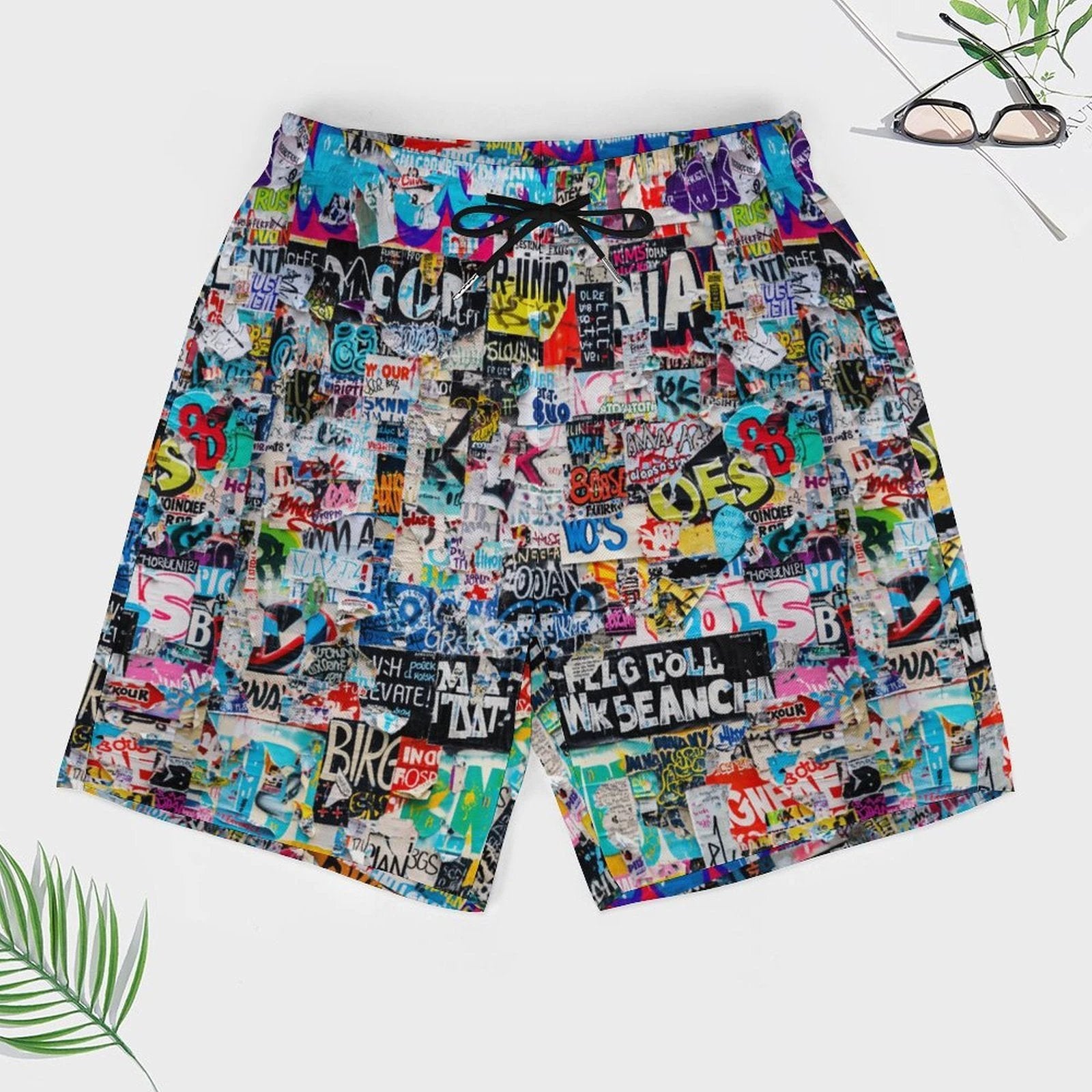 Men's Beach Shorts with 4 Pockets by SALE_DESIGN-Personal Design