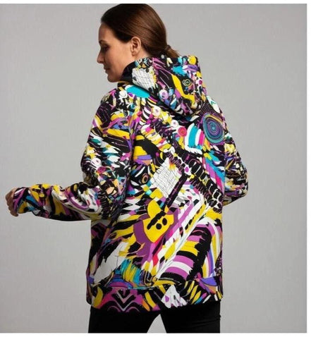 Heavyweight Primal Print Cotton Hoodie - Designer All-Over Print Pullover for Streetwear Collectors by Aesthetic Rebellion