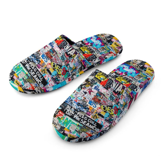 Flannel Men's Cotton Slippers by SALE_DESIGN-Personal Design