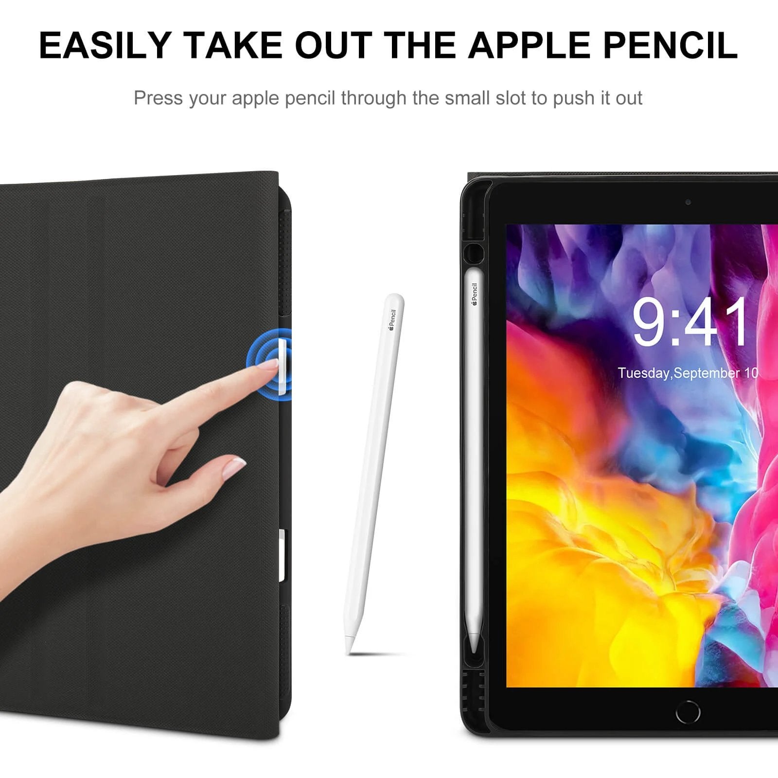 Book-Style iPad Protector with Apple Pen Slot by SALE_DESIGN-Personal Design