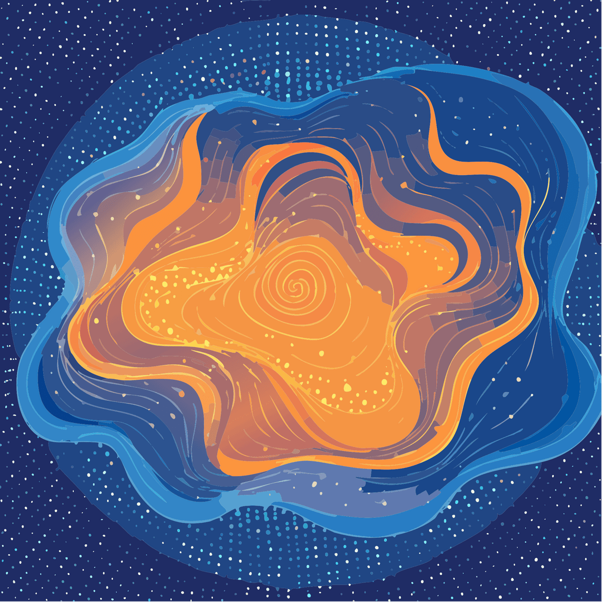 Fluidic Nebula — 2097 - Path Neon Collision SVG | Cosmic Fluid Wave AOP Digital Download - Aesthetic Rebellion