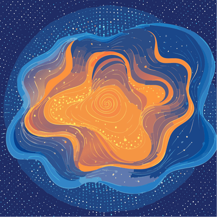 Fluidic Nebula — 2097 - Path Neon Collision SVG | Cosmic Fluid Wave AOP Digital Download - Aesthetic Rebellion