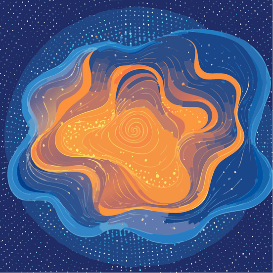 Fluidic Nebula — 2097 - Path Neon Collision SVG | Cosmic Fluid Wave AOP Digital Download - Aesthetic Rebellion