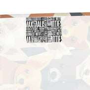 Furry Little Friends AOP Collage Bandana — vivid multicolor sticker-bomb collage print with full edge-to-edge sublimation coverage. Unisex bandana for festival core, weird girl aesthetic streetwear. Aesthetic Rebellion.