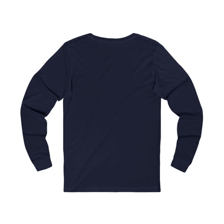 Graffiti Burst Long Sleeve Tee — Dark Jersey with Neon Street-Art Chest Hit, Understated Loud - Aesthetic Rebellion