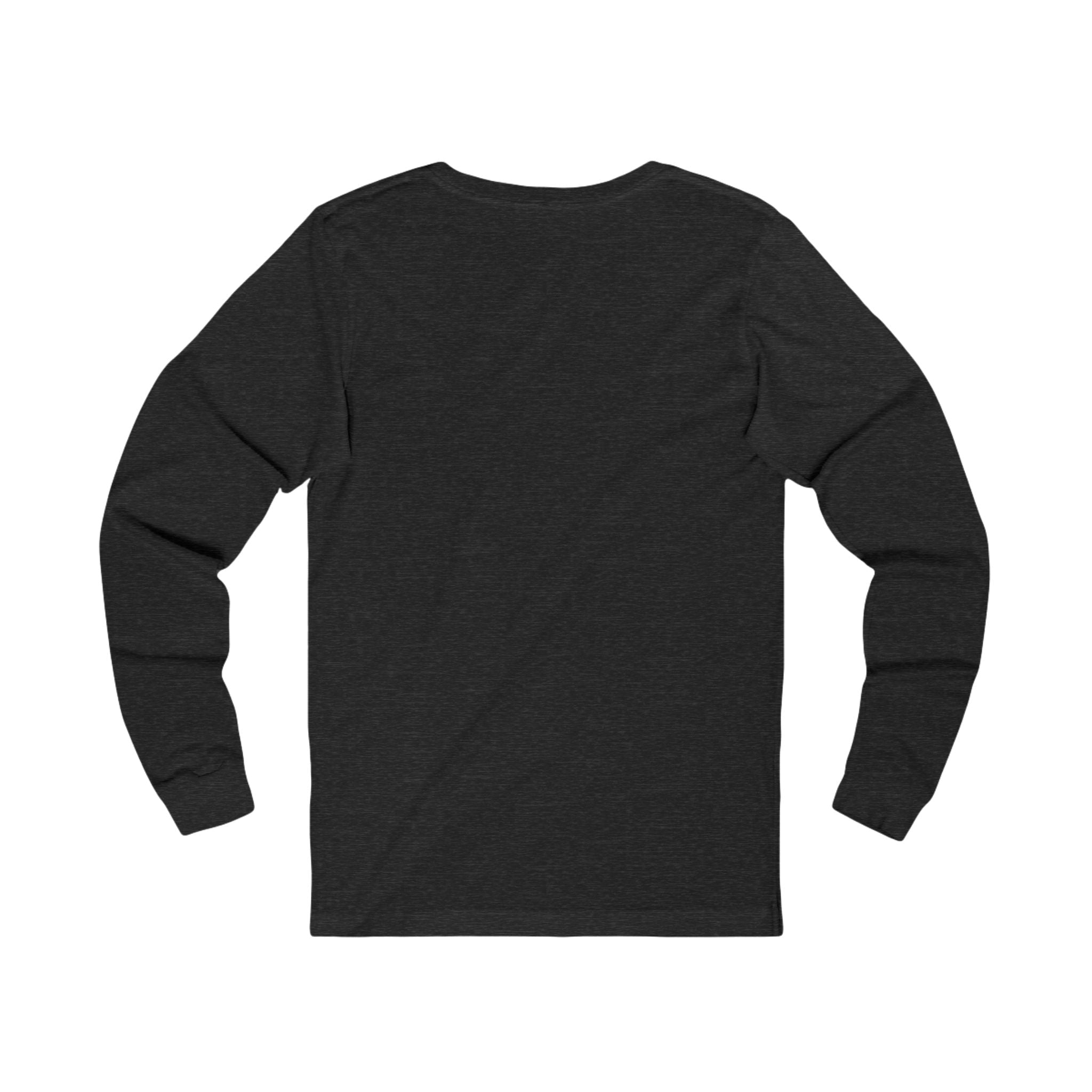 Graffiti Burst Long Sleeve Tee — Dark Jersey with Neon Street-Art Chest Hit, Understated Loud - Aesthetic Rebellion