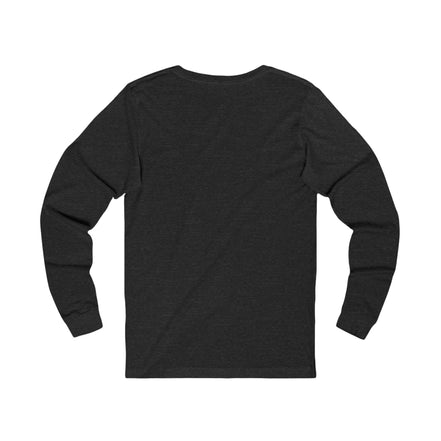 Graffiti Burst Long Sleeve Tee — Dark Jersey with Neon Street-Art Chest Hit, Understated Loud - Aesthetic Rebellion