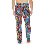 Graffiti Collage Pajama Pants | Street Art All-Over Print Lounge Pants - Aesthetic Rebellion