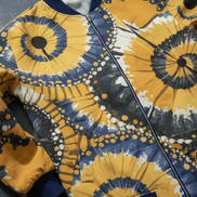 Jellyfish Bloom Reversible Silk Bomber | Abstract Art Jacket - Aesthetic Rebellion