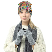 Maximalist AOP Beanie for Streetwear Collectors — All-over print in vivid multicolor tones. Women's beanie with main character energy, festival core 2026, art kid fashion style. Aesthetic Rebellion.