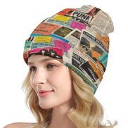 Maximalist AOP Beanie for Streetwear Collectors — All-over print in vivid multicolor tones. Women's beanie with main character energy, festival core 2026, art kid fashion style. Aesthetic Rebellion.