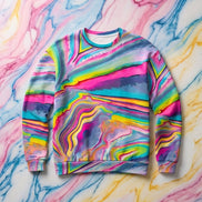 Melted Candy All - Over - Print Unisex Sweatshirt | 100% Cotton 310GSM - Aesthetic Rebellion