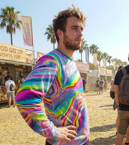 Melted Candy All - Over - Print Unisex Sweatshirt | 100% Cotton 310GSM - Aesthetic Rebellion