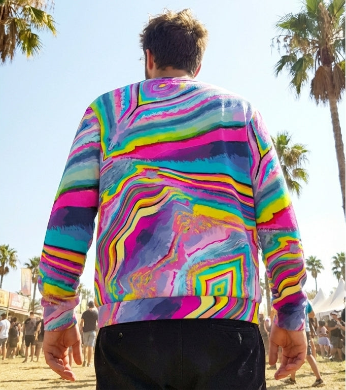 Melted Candy All - Over - Print Unisex Sweatshirt | 100% Cotton 310GSM - Aesthetic Rebellion
