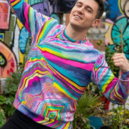 Melted Candy All - Over - Print Unisex Sweatshirt | 100% Cotton 310GSM - Aesthetic Rebellion