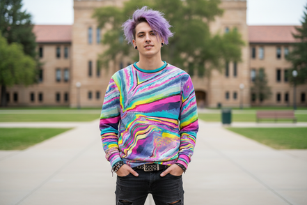 Melted Candy All - Over - Print Unisex Sweatshirt | 100% Cotton 310GSM - Aesthetic Rebellion