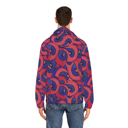 Men's Psychedelic Festival Hoodie — Bold Spiral All-Over Print Full-Zip Rave Jacket | Trippy Streetwear - Aesthetic Rebellion