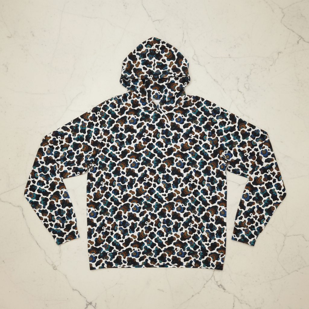 Neon Biomorphic Cow Print - Psychedelic All - Over Print Unisex Hoodie - Aesthetic Rebellion
