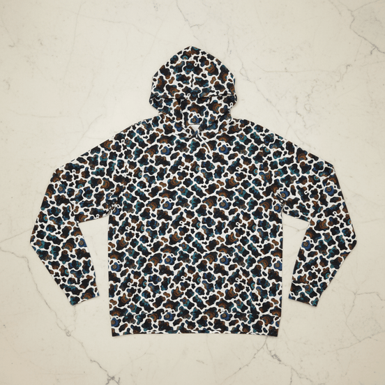 Neon Biomorphic Cow Print - Psychedelic All - Over Print Unisex Hoodie - Aesthetic Rebellion