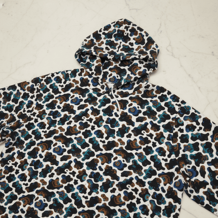 Neon Biomorphic Cow Print - Psychedelic All - Over Print Unisex Hoodie - Aesthetic Rebellion