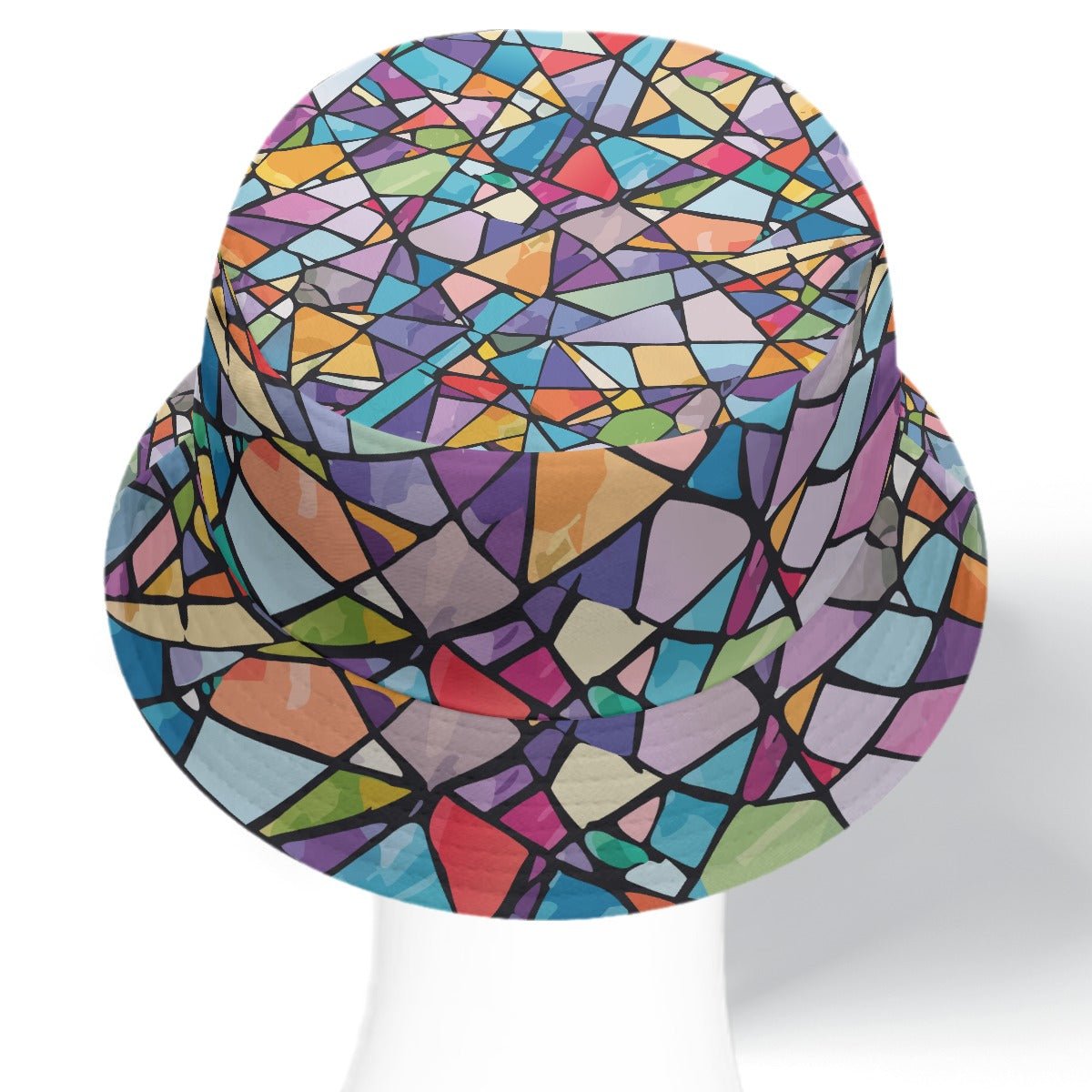 Ocular Opulence Reversible Bucket Hat — All-over print in vivid multicolor tones. Unisex bucket hat with main character energy, festival core 2026, art kid fashion style. Aesthetic Rebellion.