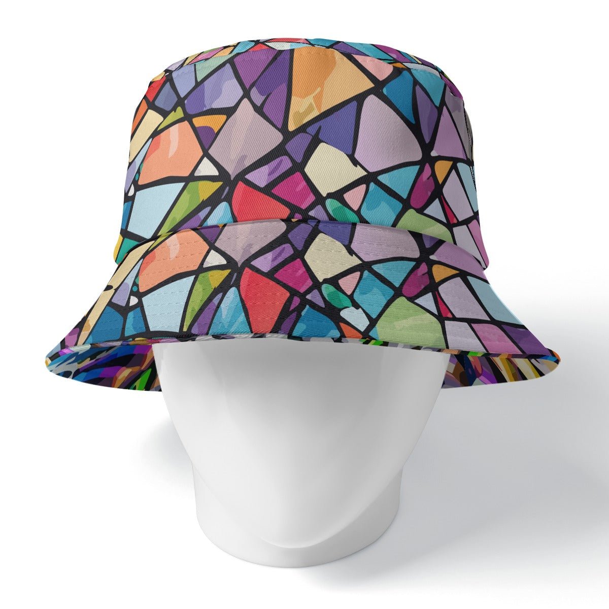 Ocular Opulence Reversible Bucket Hat — All-over print in vivid multicolor tones. Unisex bucket hat with main character energy, festival core 2026, art kid fashion style. Aesthetic Rebellion.