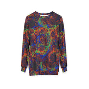 Psychedelic Lava Pattern Sweatshirt | Abstract All-Over Print - Aesthetic Rebellion