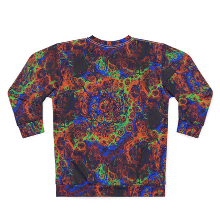 Psychedelic Lava Pattern Sweatshirt | Abstract All-Over Print - Aesthetic Rebellion