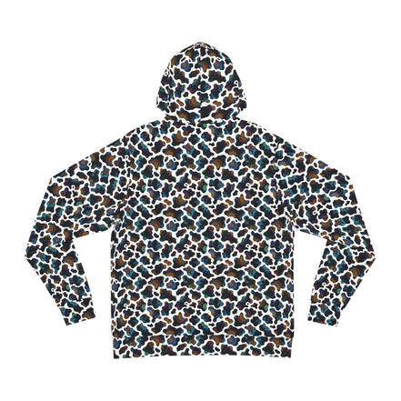 Psychedelic Neon Biomorphic Pattern Hoodie | All - Over Print - Aesthetic Rebellion