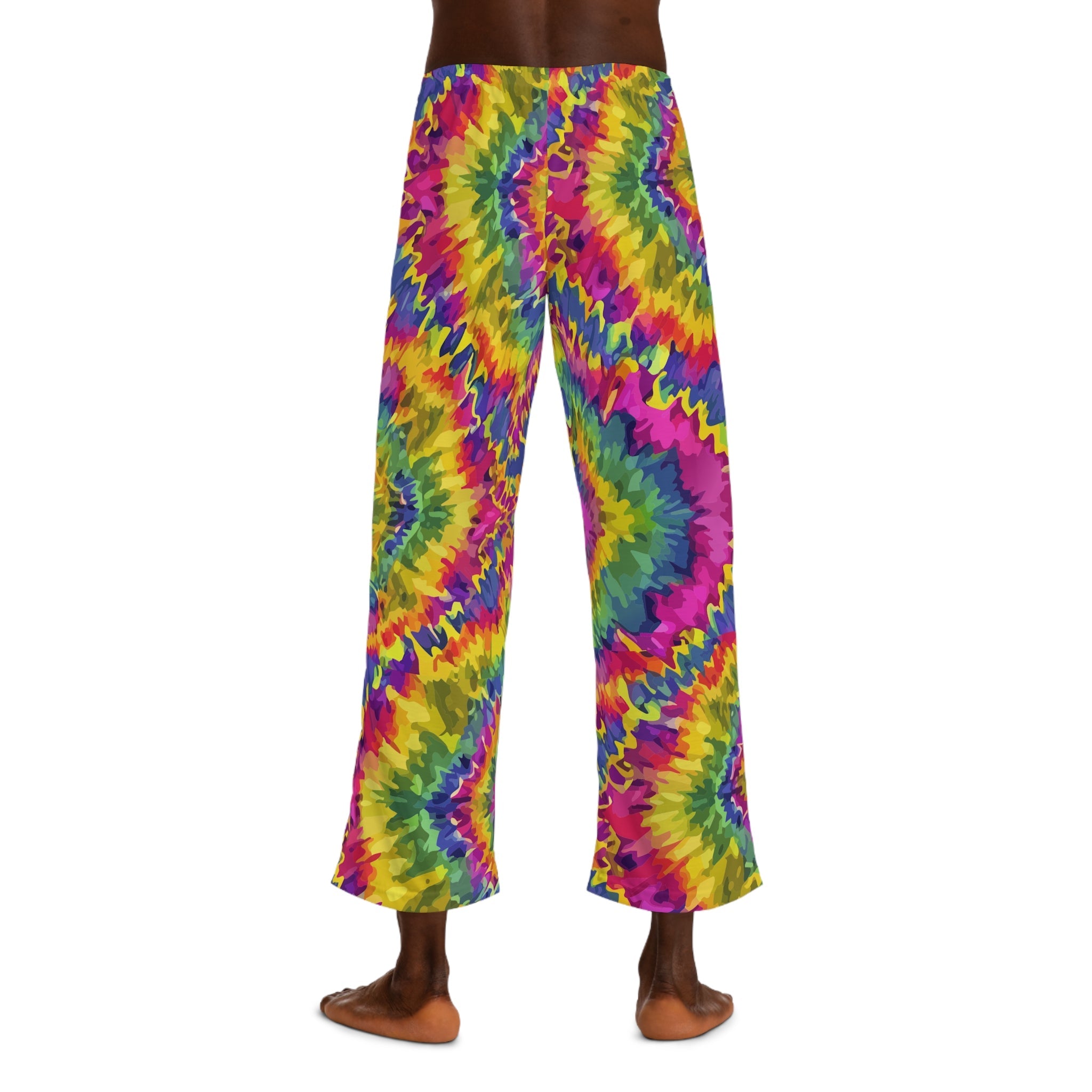 Rainbow Tie Dye Pajama Pants | Psychedelic Lounge Sleepwear - Aesthetic Rebellion