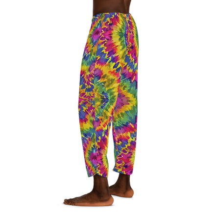 Rainbow Tie Dye Pajama Pants | Psychedelic Lounge Sleepwear - Aesthetic Rebellion
