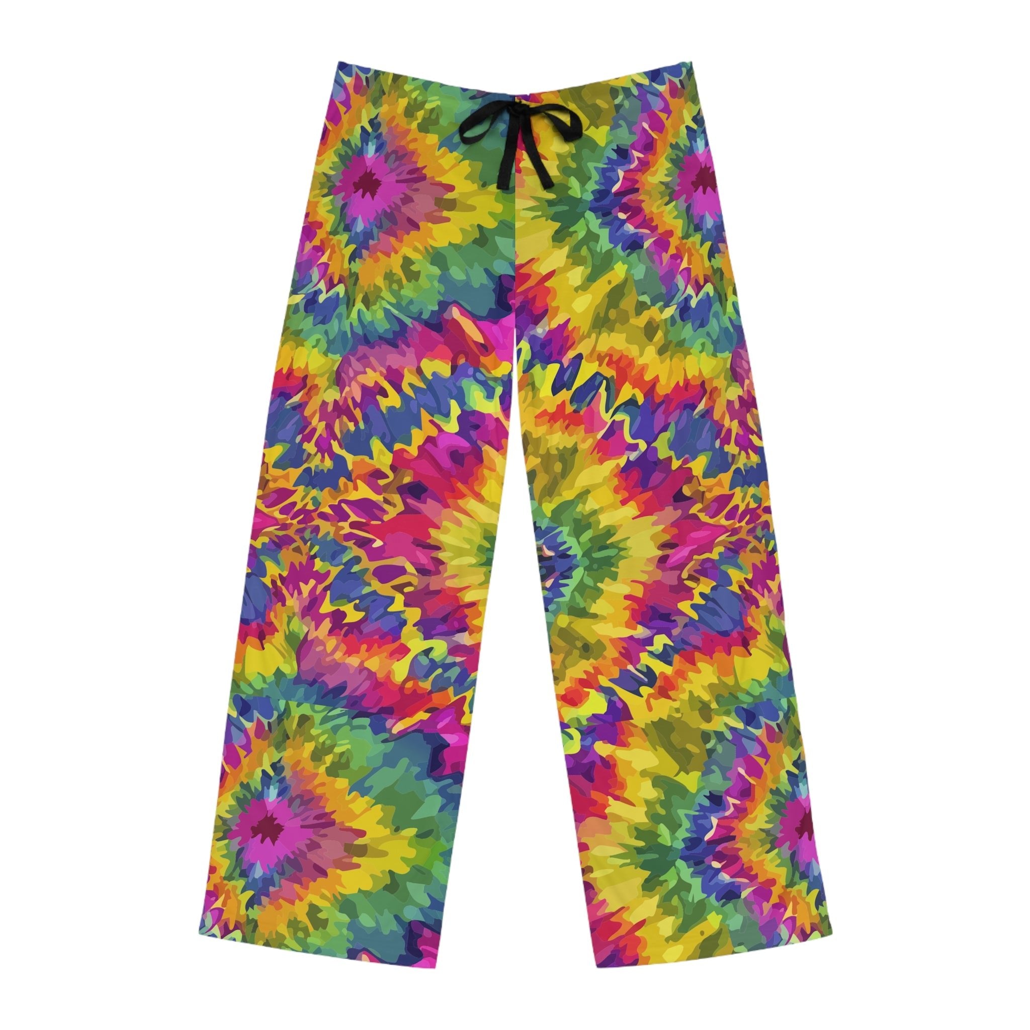 Rainbow Tie Dye Pajama Pants | Psychedelic Lounge Sleepwear - Aesthetic Rebellion