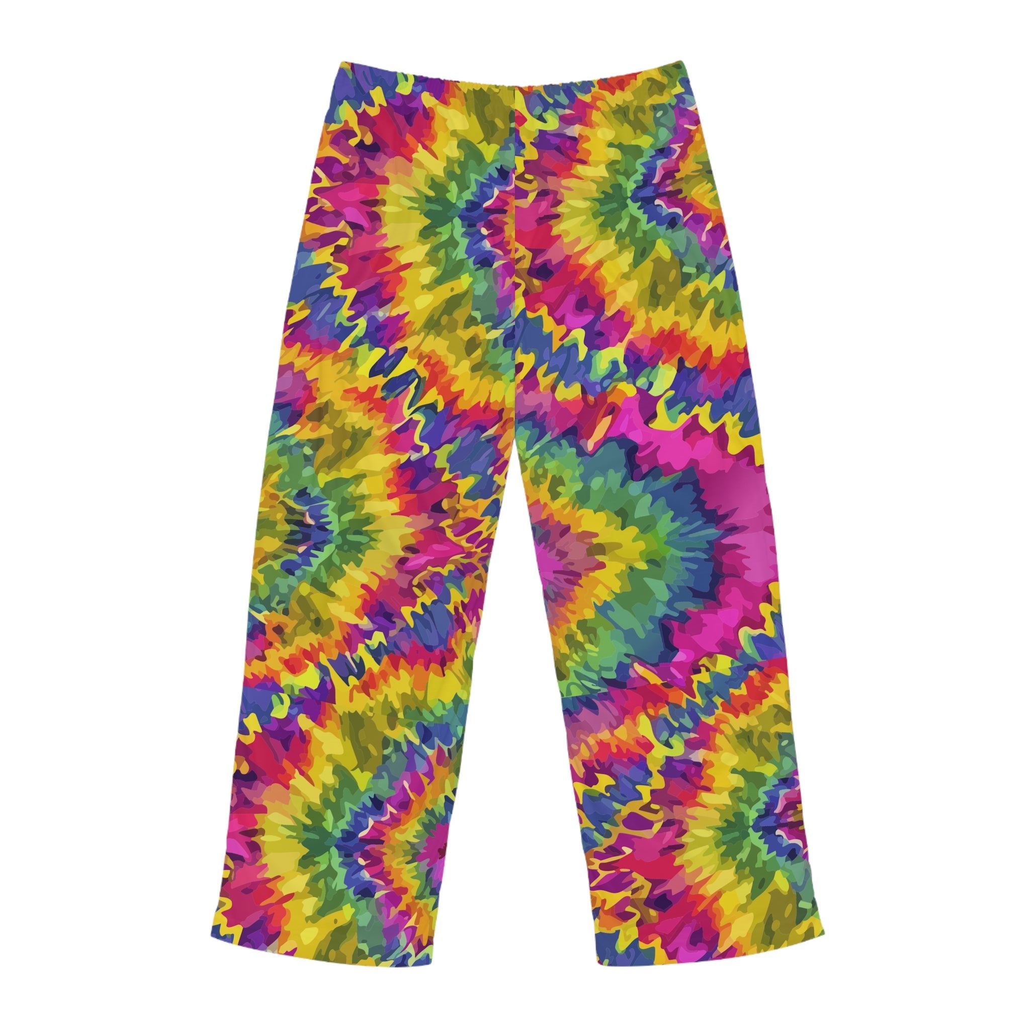 Rainbow Tie Dye Pajama Pants | Psychedelic Lounge Sleepwear - Aesthetic Rebellion