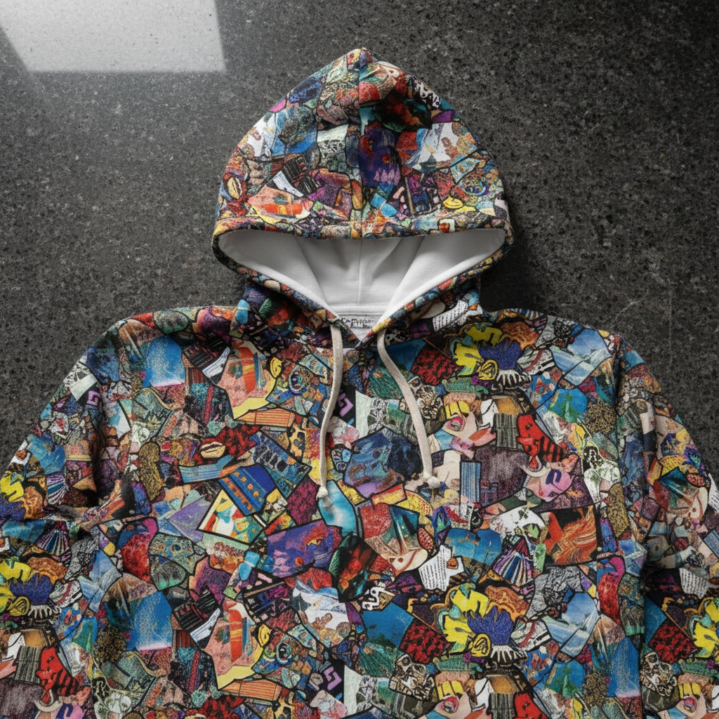 Retro Pop Comic Collage Hoodie – Bold All - Over Print Streetwear for Art Lovers & Vintage Vibe Seekers - Aesthetic Rebellion