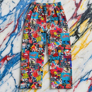 Graffiti Collage Pajama Pants | Street Art All-Over Print Lounge Pants
