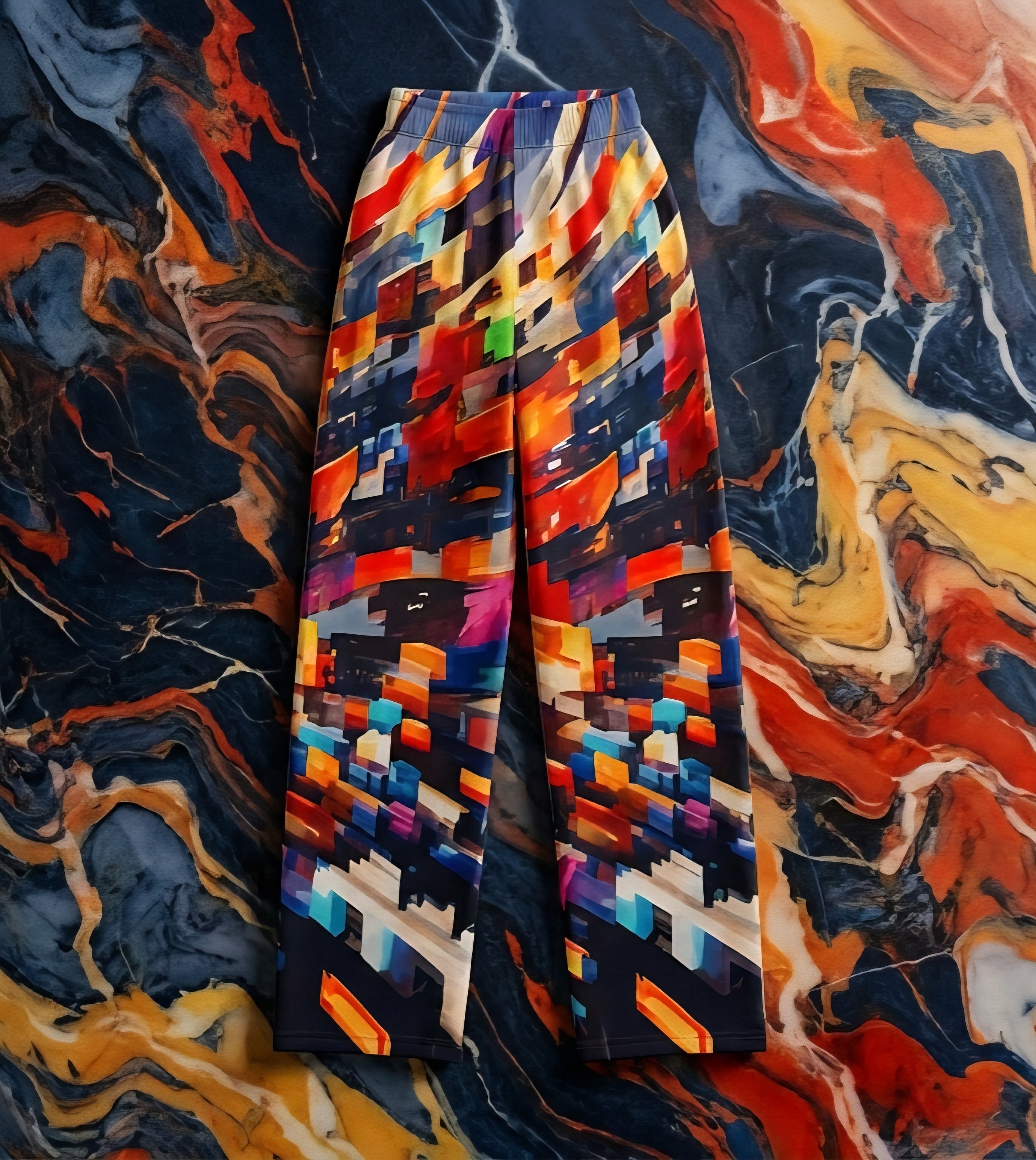 Kids AOP Lounge Pants for Bold Little Self-Expressers — All-Over Print Pajama Bottoms, Made in USA Assembled Maximalist Kids' Sleepwear, Gift for Creative Children