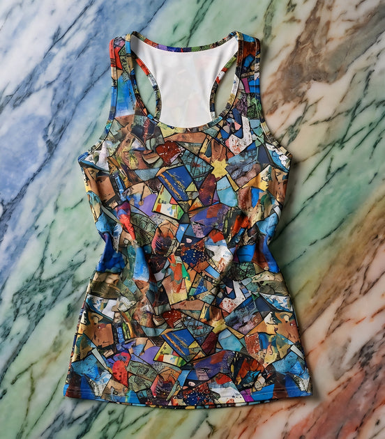 Women's Cut & Sew Racerback Dress (AOP)