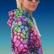 Plurrple AOP Pullover Hoodie – Bioluminescent Neural Web Streetwear