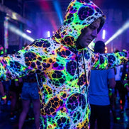Spider Web Rave Hoodie - 100% Pure Cotton Night Owls Gear - Unisex - Aesthetic Rebellion