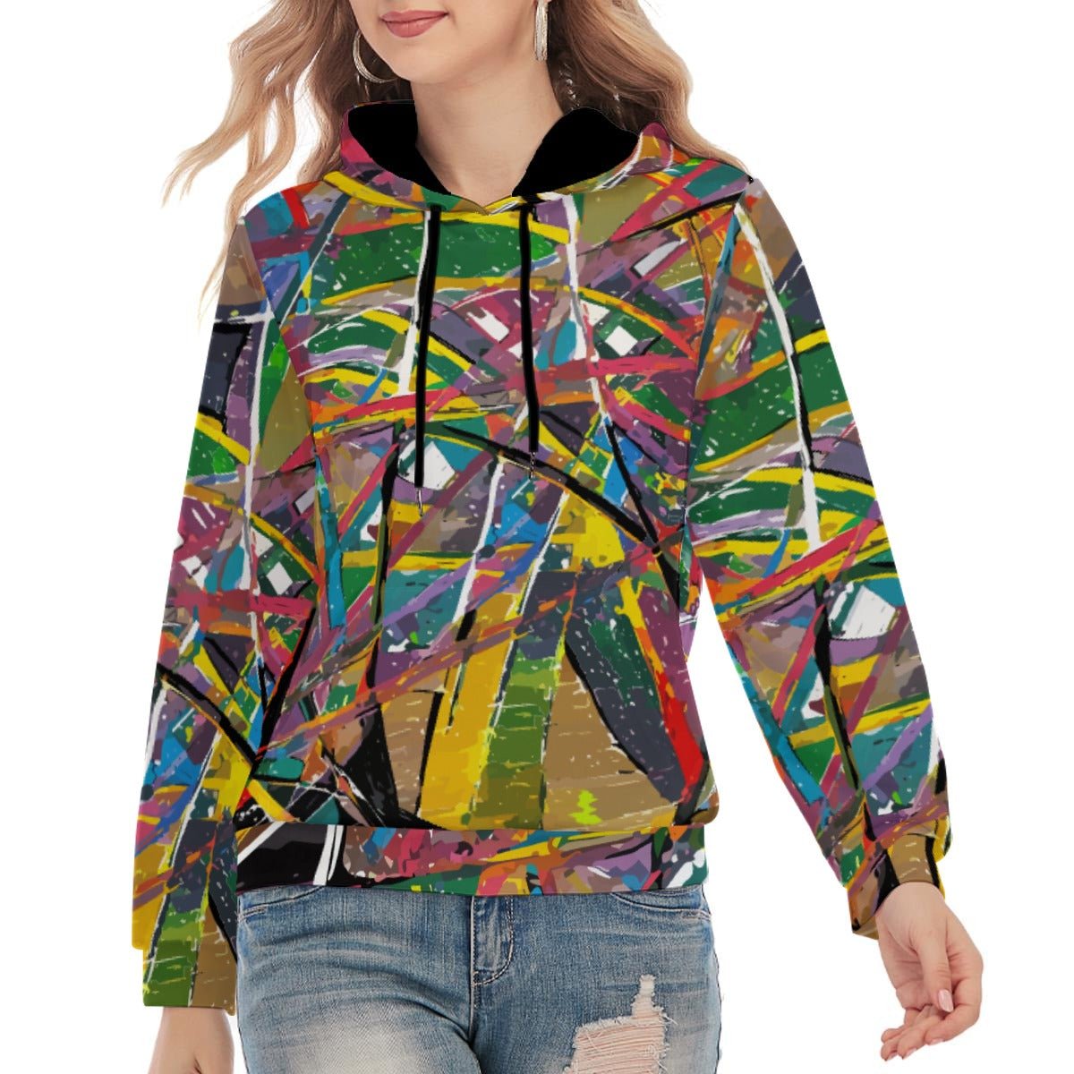 Splatter Art All - Over Print Unisex Pullover Hoodie | 310GSM Cotton - Aesthetic Rebellion