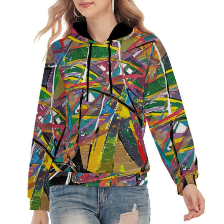 Splatter Art All - Over Print Unisex Pullover Hoodie | 310GSM Cotton - Aesthetic Rebellion