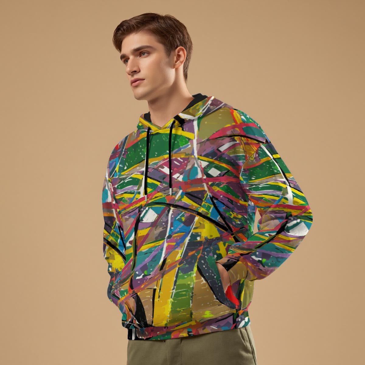 Splatter Art All - Over Print Unisex Pullover Hoodie | 310GSM Cotton - Aesthetic Rebellion