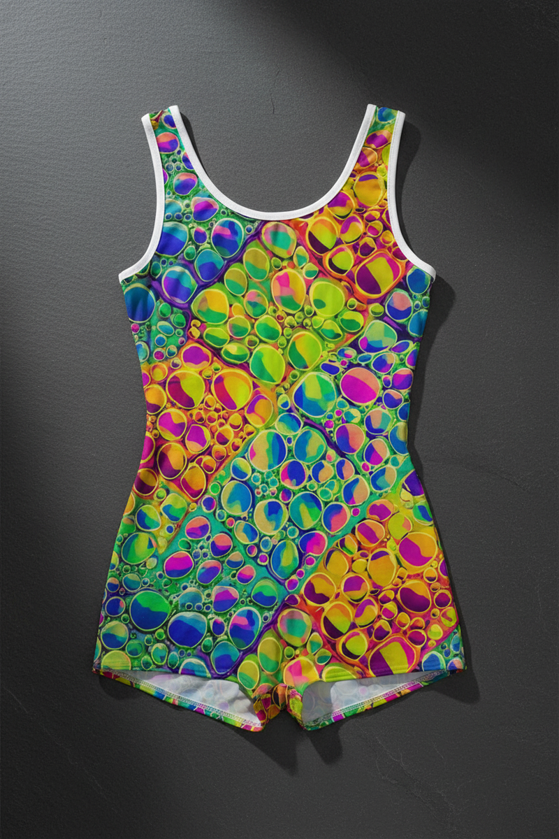 Swimsuit, Vintage Crown Jewel Retro Summer Fashion, Burning Man, Mermaid Outfit, Pool Party Prints