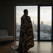 Throw Blanket – Sandstorm All-Over Print | Premium Plush Velvet & Polar Fleece, 4 Sizes