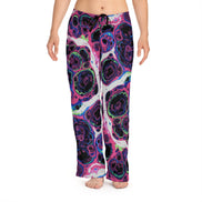 Trippy Marble Swirl Pajama Pants — Maximalist Lounge Pants | Neon Purple, Pink & Acid Green Abstract Print Sleepwear - Aesthetic Rebellion
