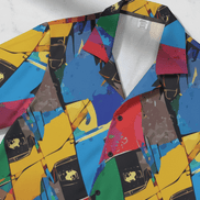 Vibrant Men's Hawaiian Camp Shirt, Tropical Vacation Wear, Beach Party Essentials, Fun Summer Fashion, Colorful AOP Shirt - Aesthetic Rebellion
