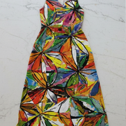 Vibrant Prism x High Waistline Sleeveless Maxi Dress, - Aesthetic Rebellion