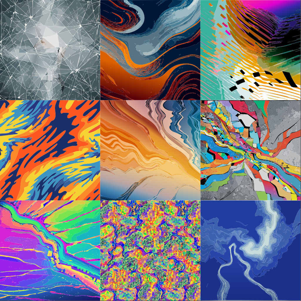 wave flow SVG bundle preview